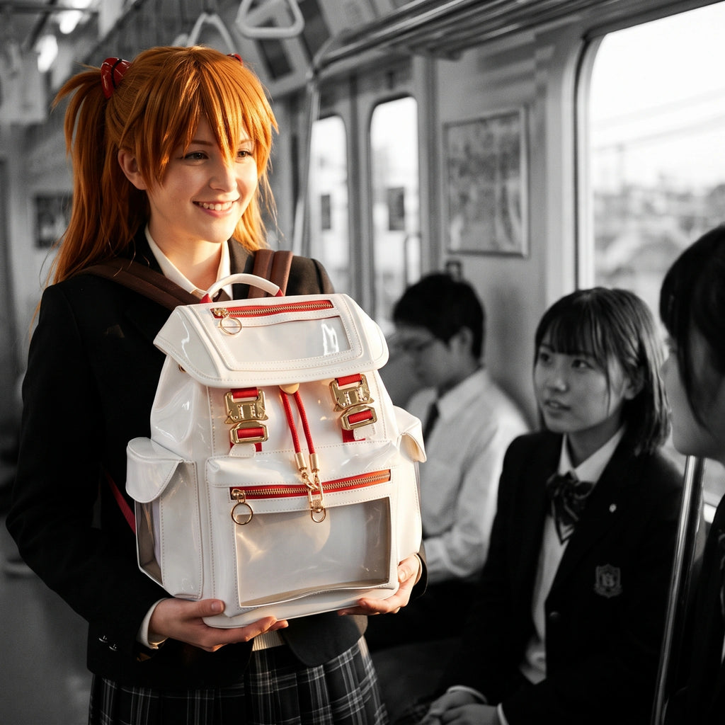 Cyberpunk Ita Backpack - Glossy White Mini